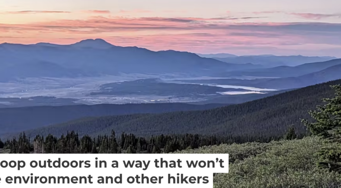 A pilot program to distribute waste bags to hikers on Mount Elbert in Colorado successfully cut down the amount of human waste on the massive mountain. Shari Edelson, CC BY-ND